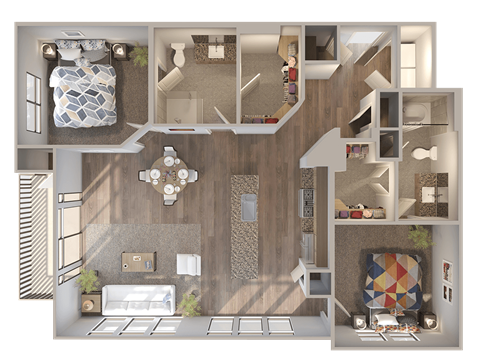 Skyline at Midtown B3 Floorplan